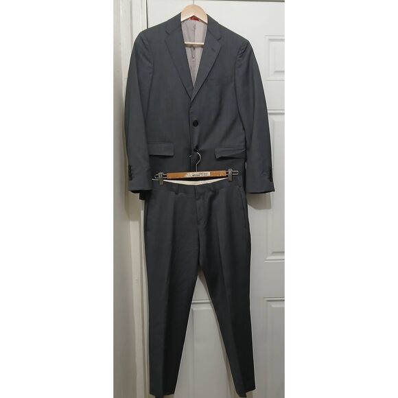 Brooks brothers red fleece mens 36s blazer pants 30 waist virgin wool gray - Picture 2 of 10